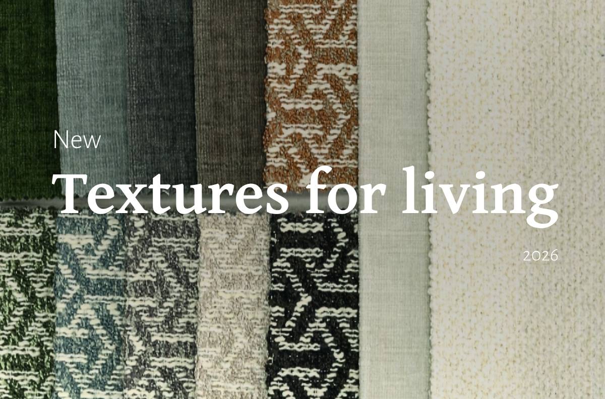 nuevo muestrario de tejidos Textures for living
